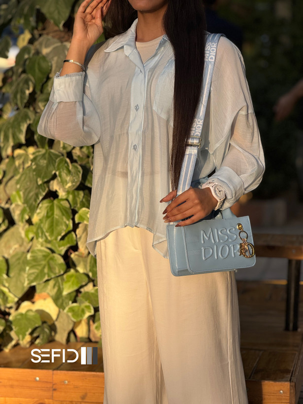 شومیز حریر شیشه ای زنانه