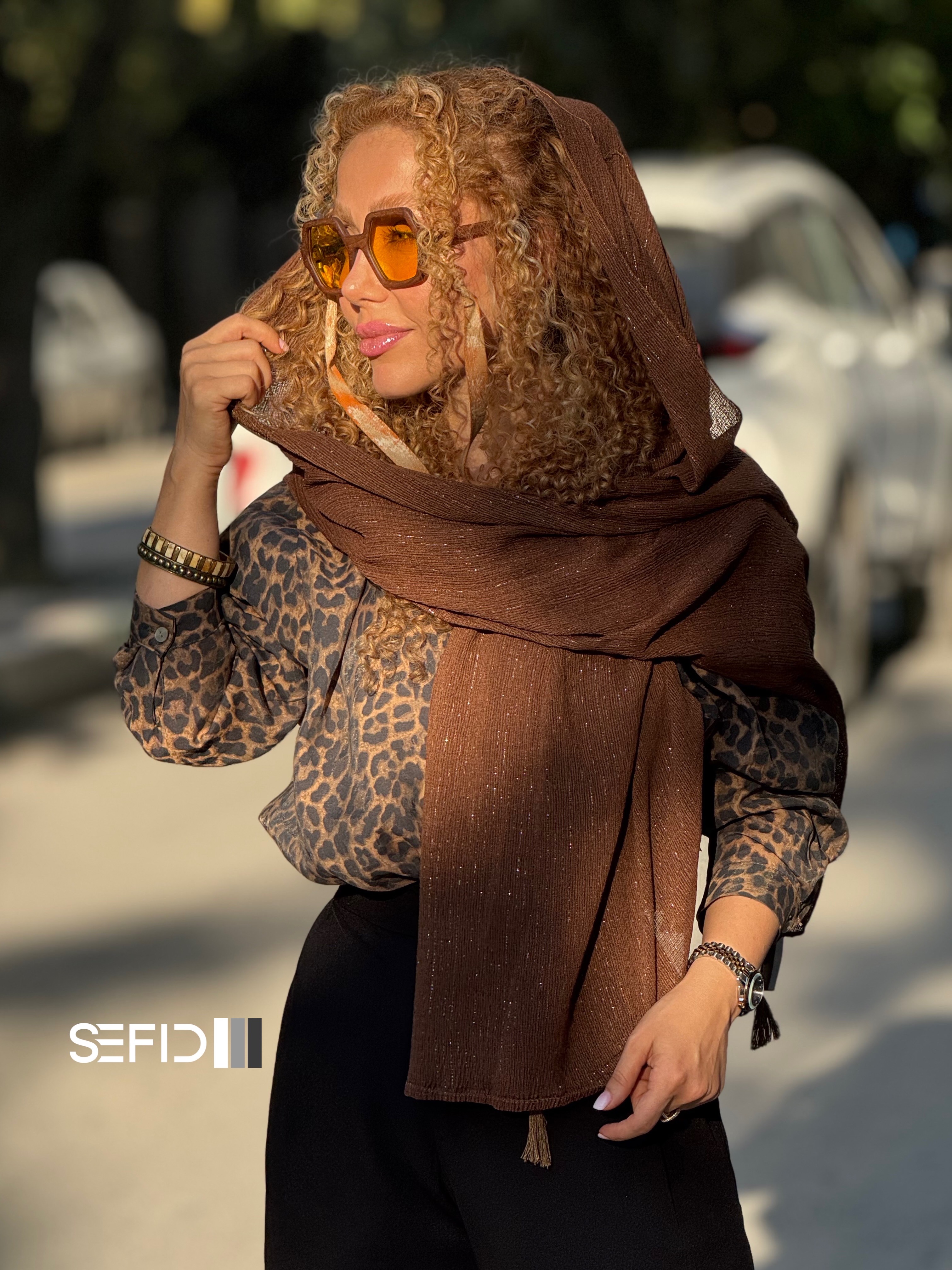 شال زربافت نخی سبک