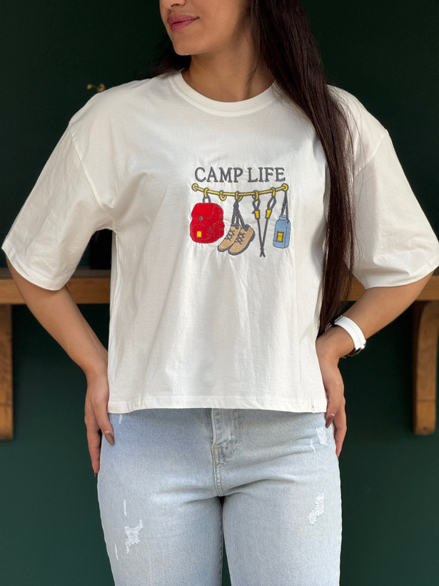 تیشرت camp life زنانه