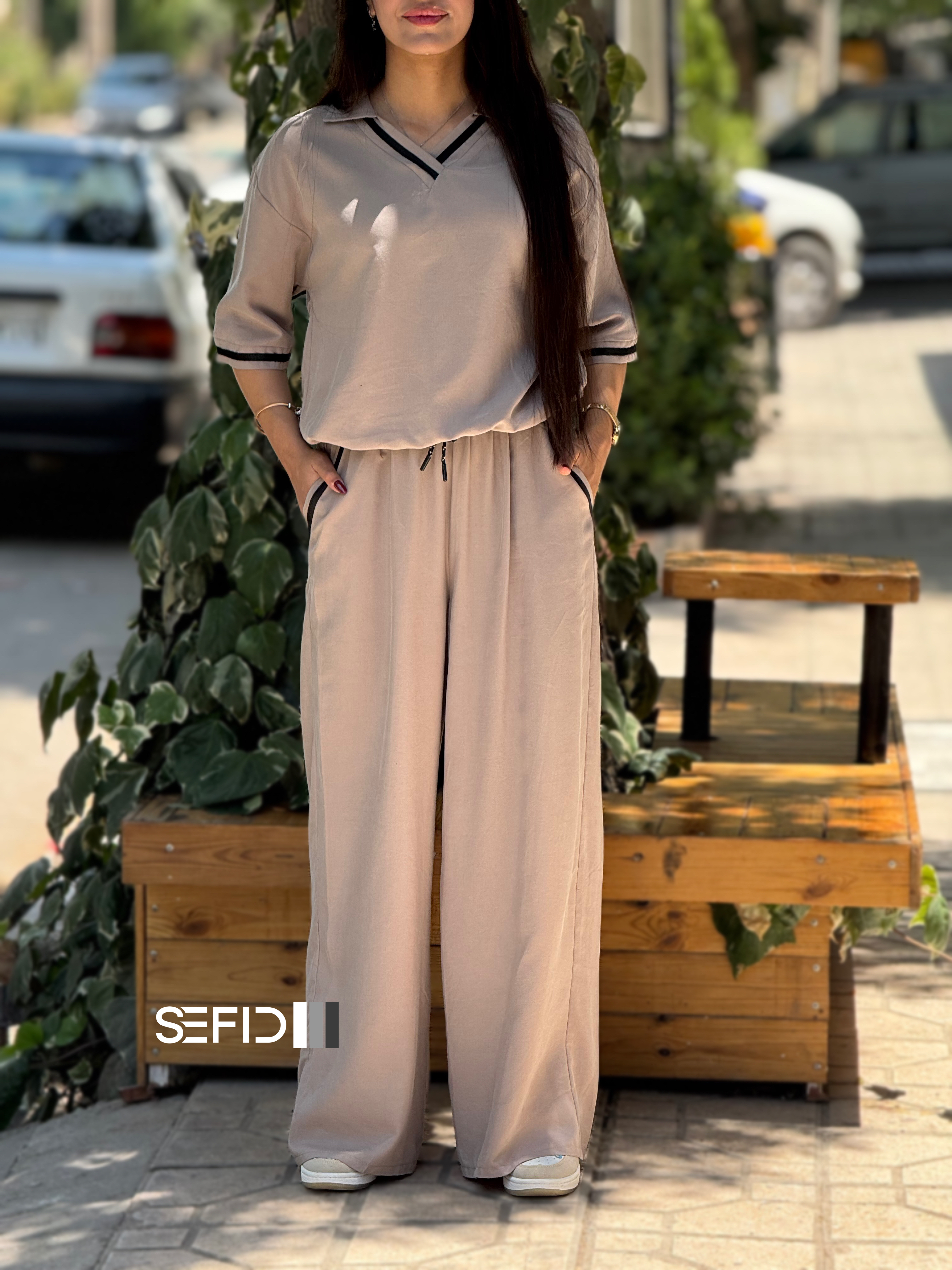 ست بلوز شلوار سیلک زنانه