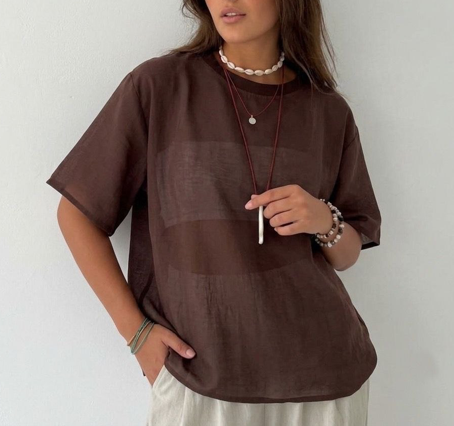 تیشرت شیشه ای زنانه